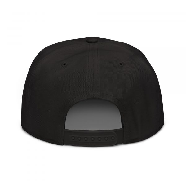 Snapback Hat EKANG logo blanc-noir