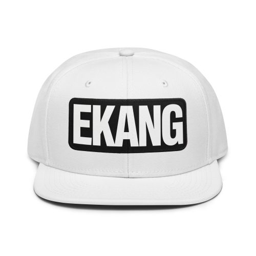 Snapback Hat EKANG logo noir-blanc