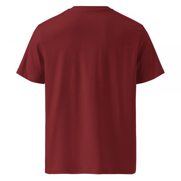 unisex-organic-cotton-t-shirt-burgundy-back-699f4825ddb8c.jpg T-shirt unisexe coton biologique logo Ekang blanc