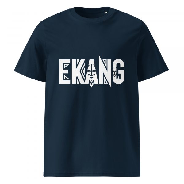 unisex-organic-cotton-t-shirt-french-navy-front-699f4825dc9ab.jpg T-shirt unisexe coton biologique logo Ekang blanc