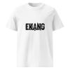 unisex-organic-cotton-t-shirt-white-front-69a0410e6d290.jpg T-shirt unisexe coton biologique logo Ekang noir