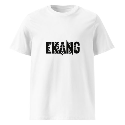 T-shirt unisexe coton biologique logo Ekang noir
