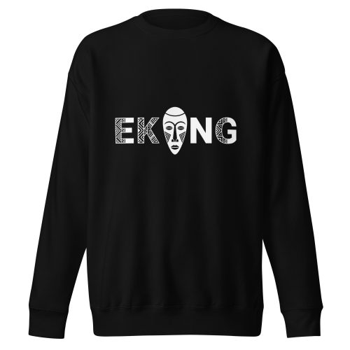 Sweatshirt premium unisexe logo Ekang blanc