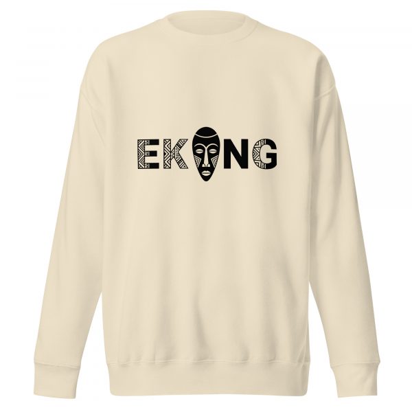 Sweatshirt premium unisexe logo Ekang noir