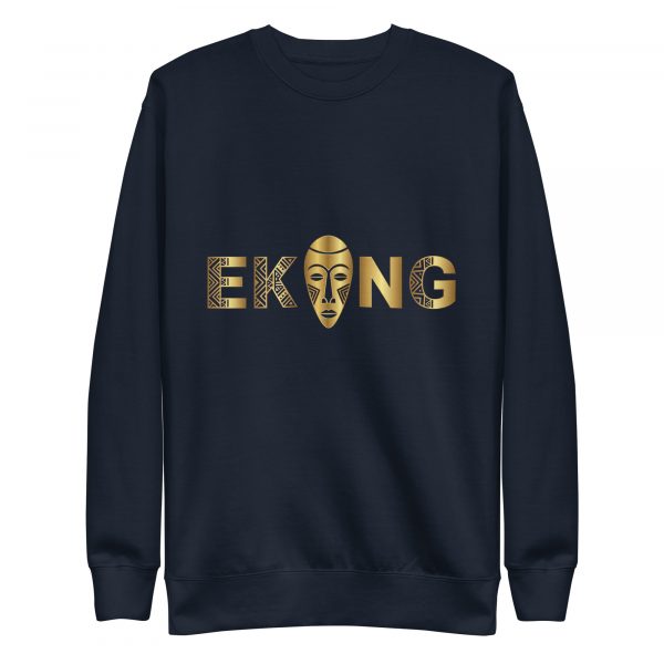 Sweatshirt premium unisexe logo Ekang or