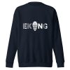 Sweatshirt premium unisexe logo Ekang blanc
