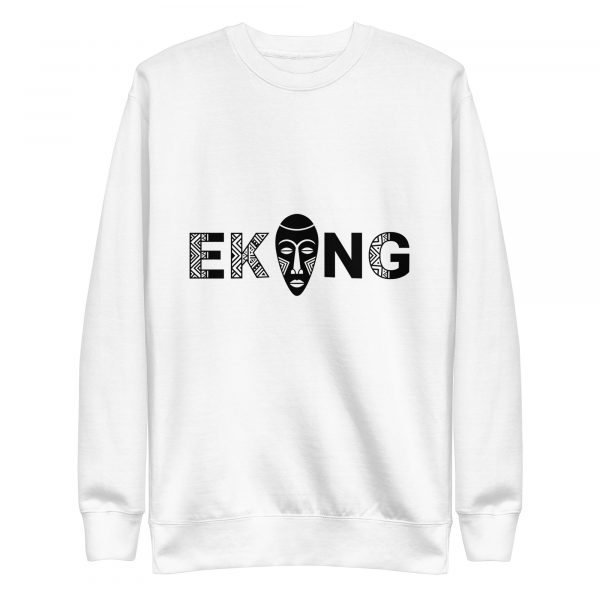 Sweatshirt premium unisexe logo Ekang noir