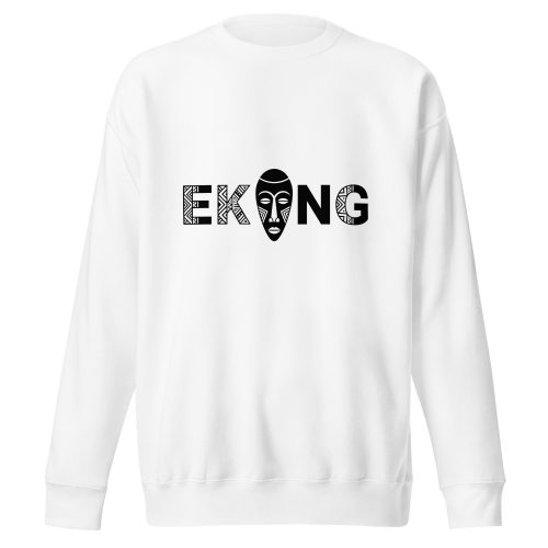 Sweatshirt premium unisexe logo Ekang noir